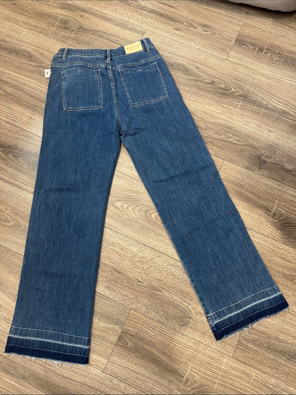 Dark Blue Wide Leg Jeans Size 29 - Picture 4 of 5
